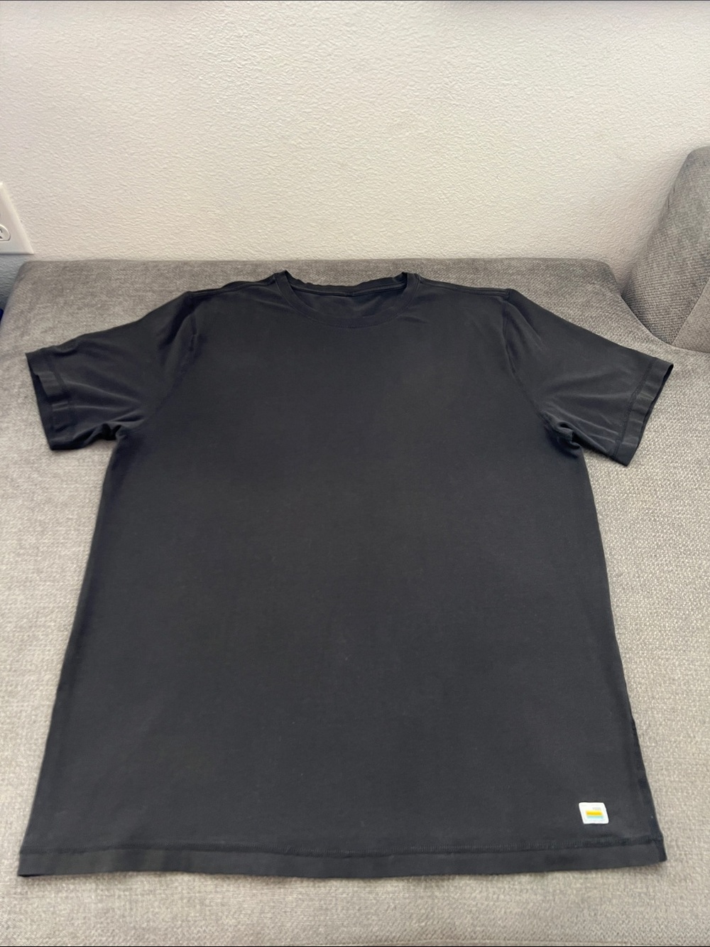 Vuori Men's Black Crewneck Short Sleeve Tee